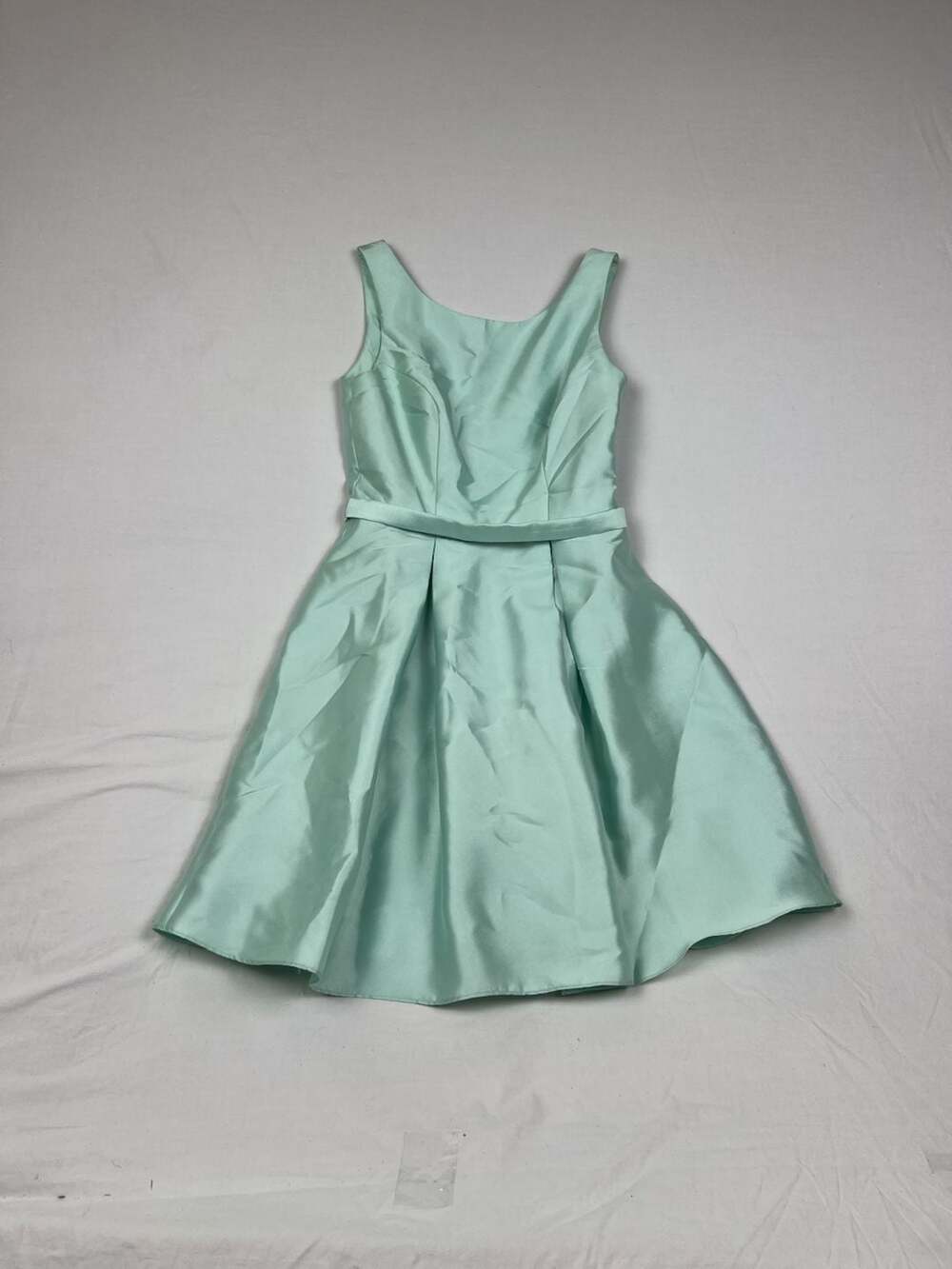 David's Bridal | Dresses | Davids Bridal Mint Green Satin Sleeveless Aline Cocktail Dress Size 6